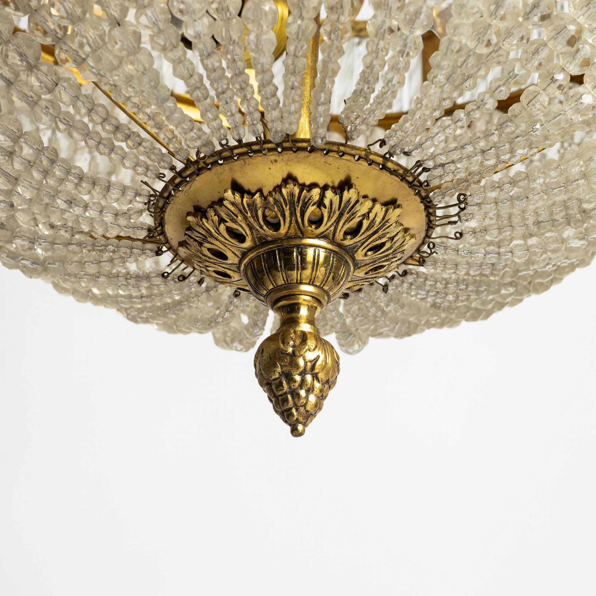 Chandelier, first half of the 20th century.