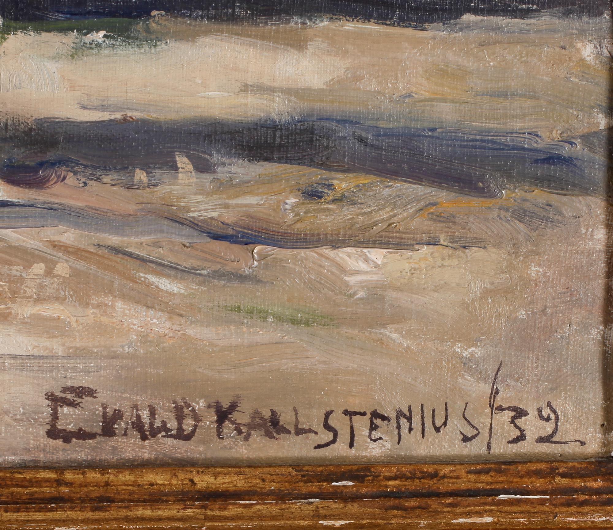 EVALD KALLSTENIUS. Olja på duk. Signerad och daterad 32.