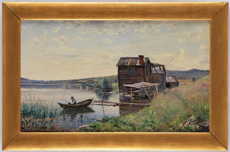 Carl Johansson, "Strandparti i middagsbelysning" ("Beach scene in midday light").