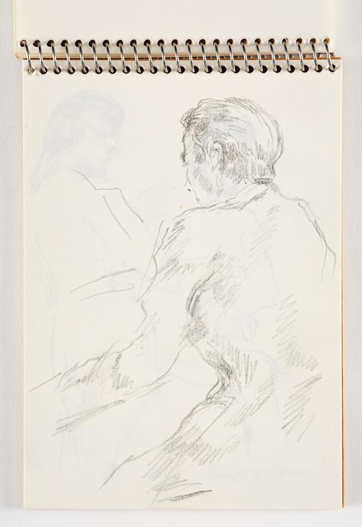 Lotte Laserstein, 4 skissböcker med blyertsteckningar.