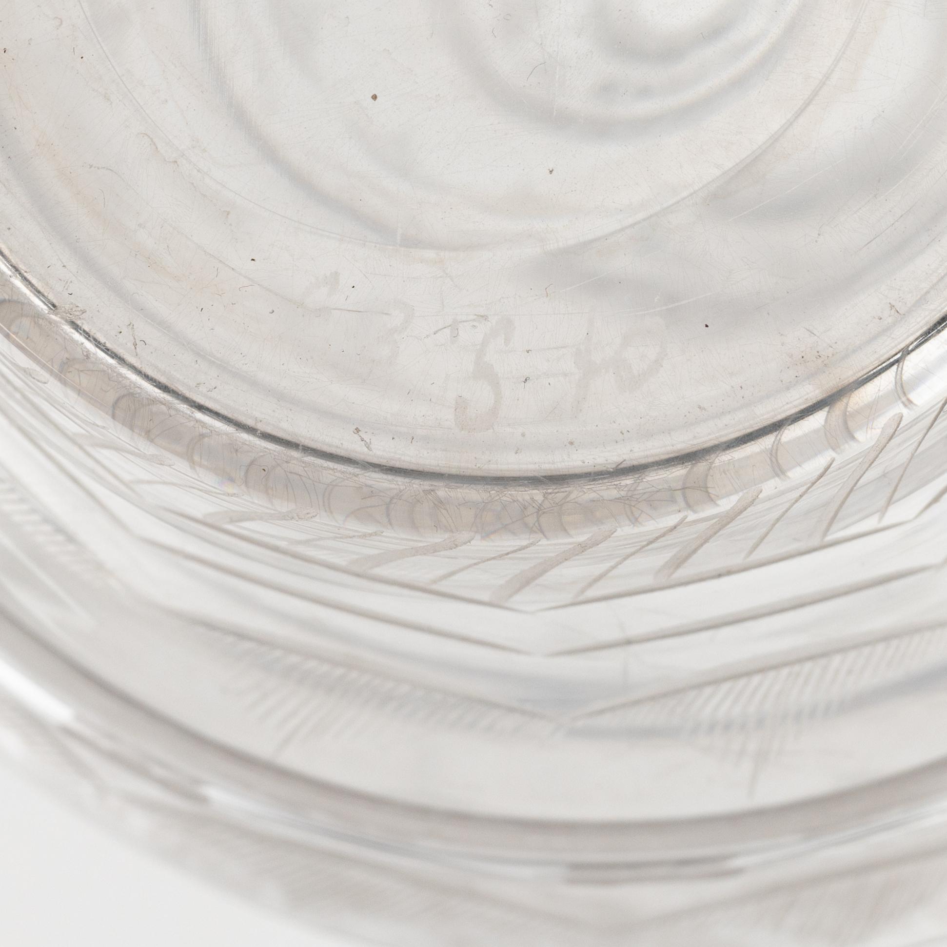 Simon Gate, glasservis, 46 delar, "Molnet", Orrefors.