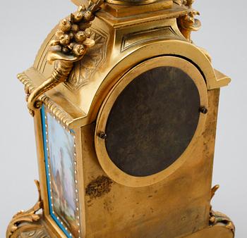 A 19th century mantle piece clock in Louis XVI-style.