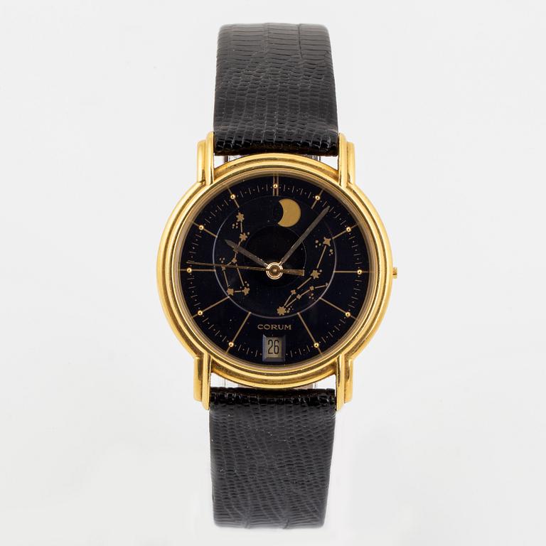 CORUM, Moontime, wristwatch, 33 mm.