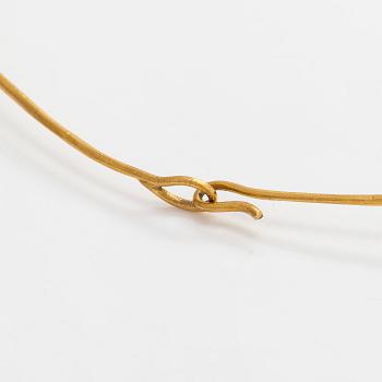 Tapio Wirkkala, a 14K gold collier, 'Viking necklace' by Westerback, Helsinki 1970.