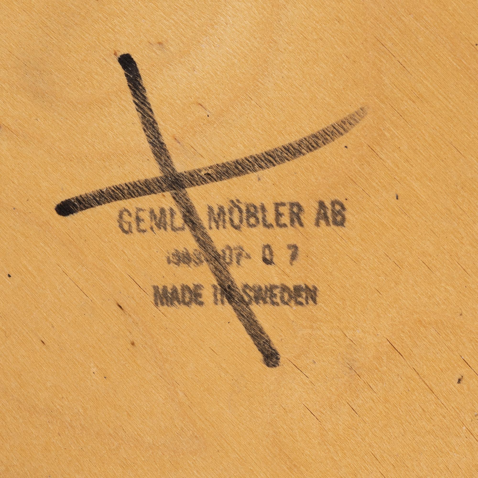 Åke Axelsson, a set of five 'Bohem' chairs, Gemla, 1989.