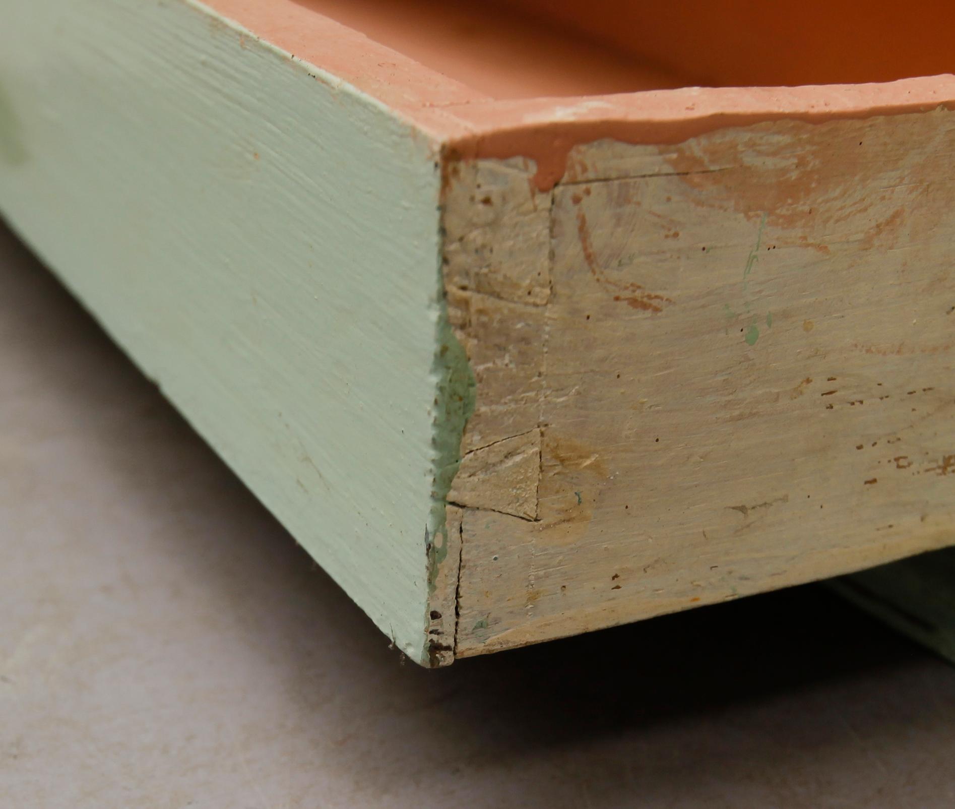 ÖVERSKÅP, allmoge, 1800-talets andra hälft.