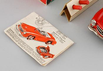 A Schuco toy car.