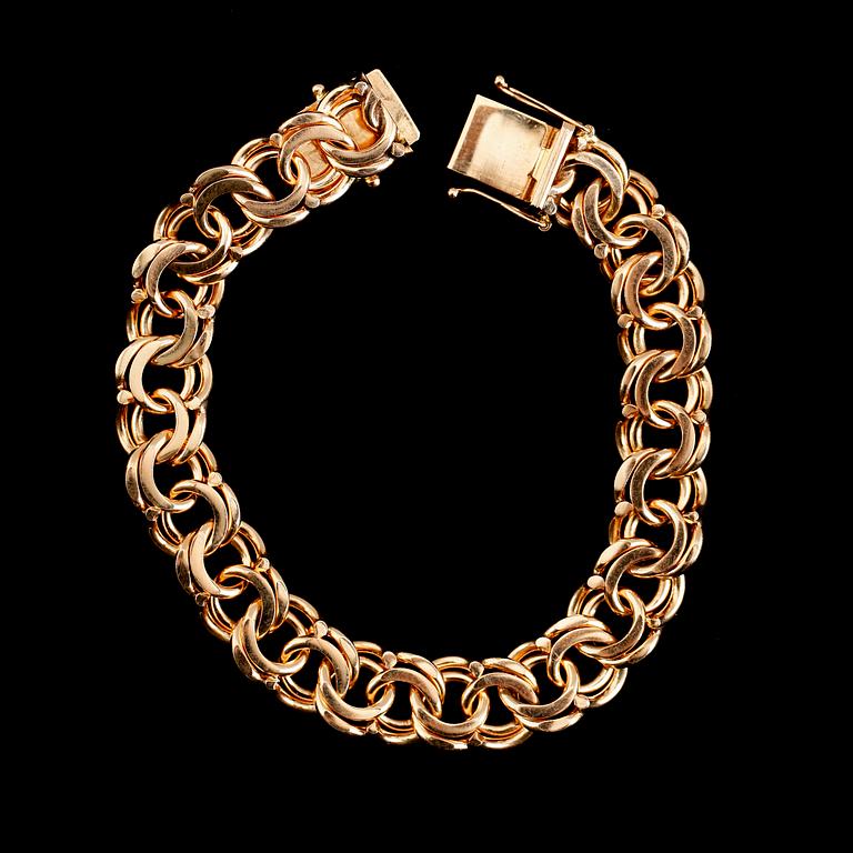 ARMBAND, 18 k guld, svenska stämplar. Vikt ca 42 g.