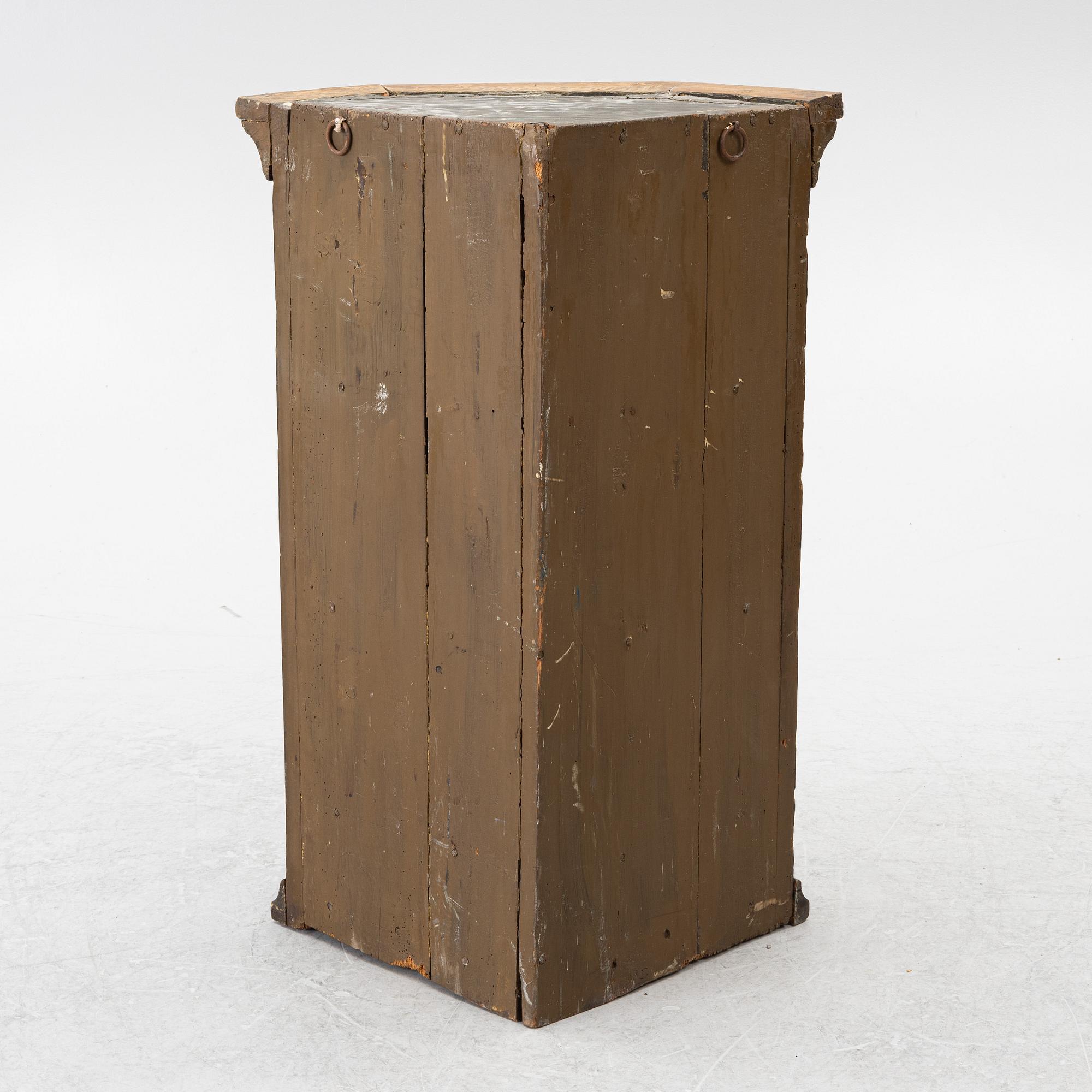 A wall cabinet, folk art, Västergötland dated 1773.