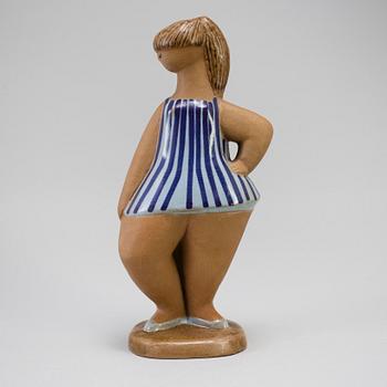 LISA LARSON, figurin i stengods, "Dora", Gustavsberg. I produktion 1958-1973.