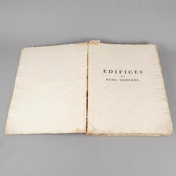 44 magnifika dubbelsidiga planscher från Rom, 1763.