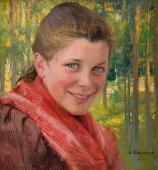 119. Albert Edelfelt, "A GIRL FROM PORVOO (A FARMER'S DAUGHTER FROM UUSIMAA)".