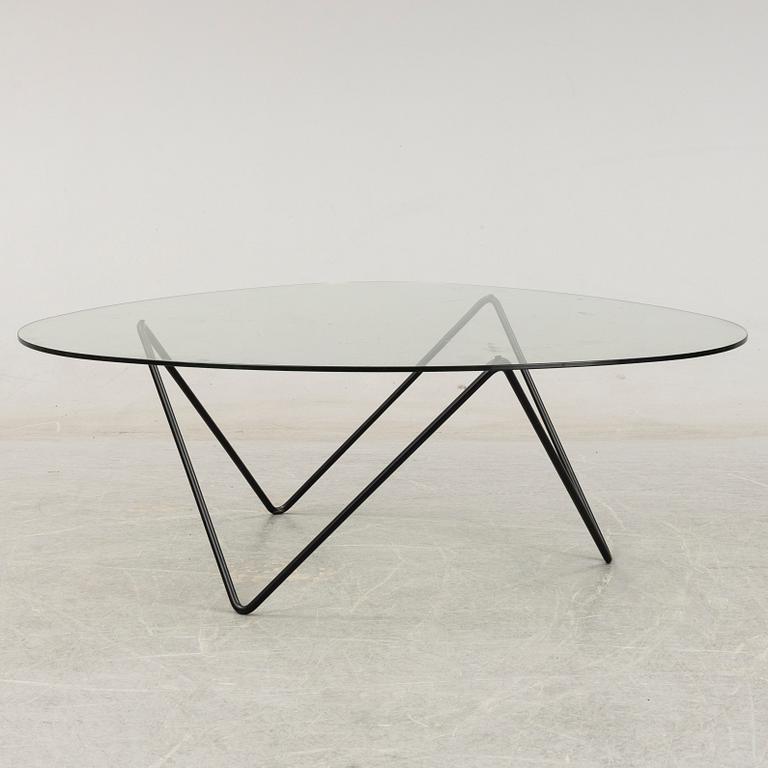 A 'Pedera' glass top coffee table by Corsini & Millet for Gubi.