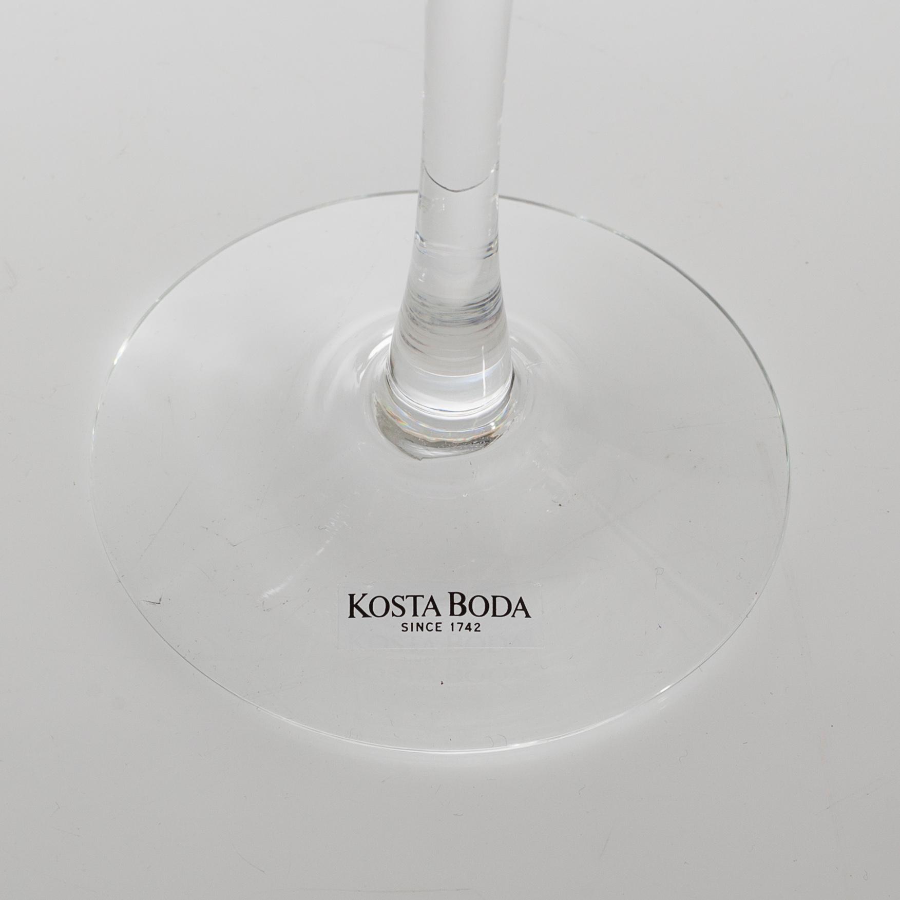 BERTIL VALLIEN, glasservisdelar, 35 st, "Chateau", Kosta Boda, 1900-talets andra hälft.