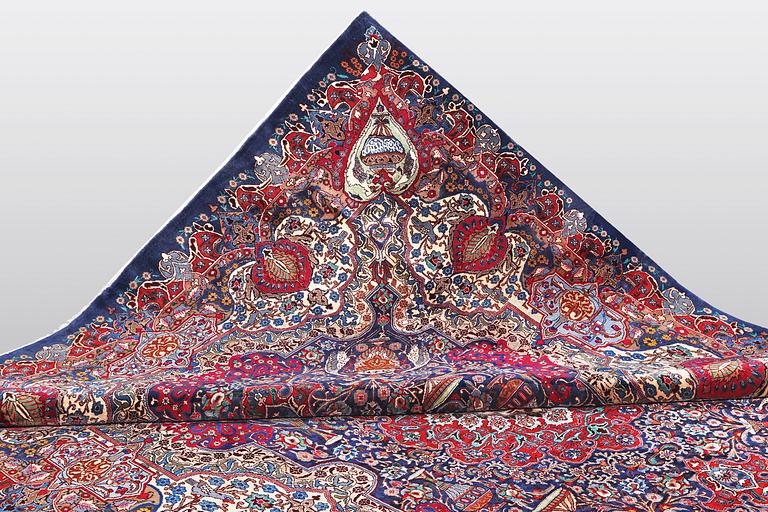 A carpet, Kashmar, ca 382 x 295 cm.