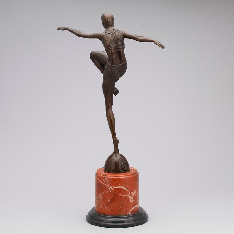 SKULPTUR, brons, signerad J Prilipp, Paris, 1900-talets andra hälft.