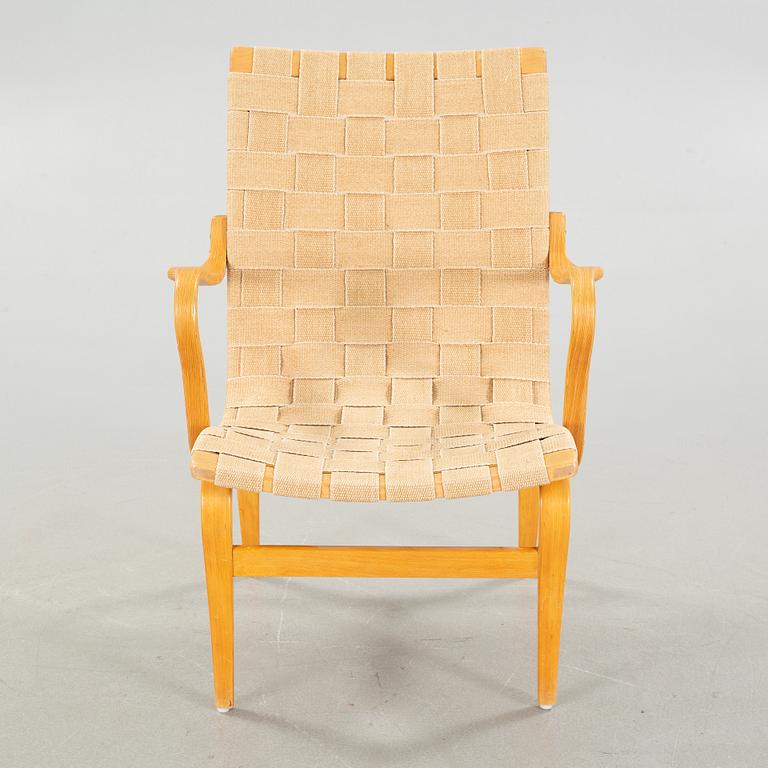 BRUNO MATHSSON, fåtölj, "Eva", Firma Karl Mathsson, Värnamo, 1940-tal.