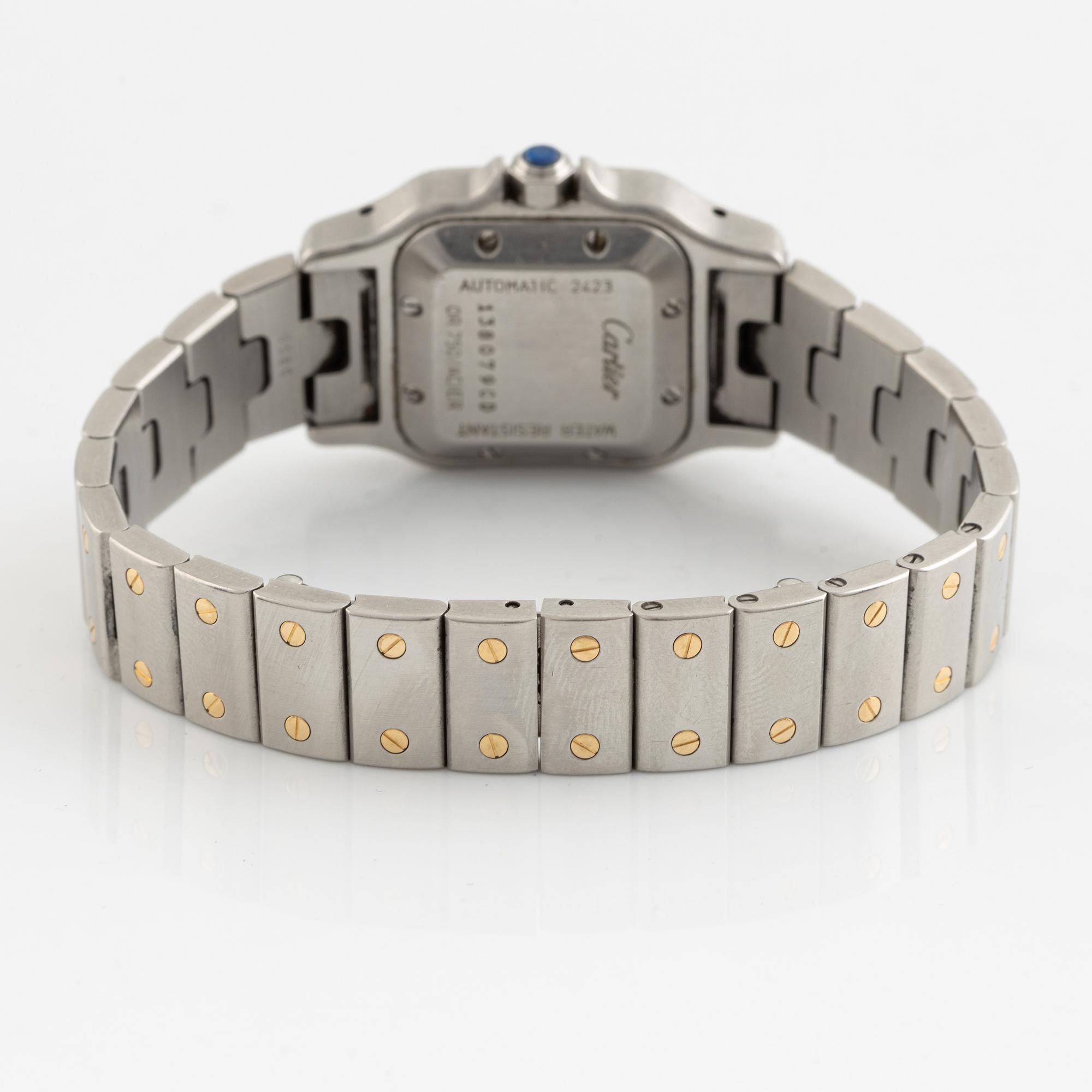 Cartier, Santos, wristwatch, 24 x 24 (35) mm.