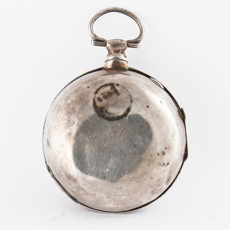 C JOHNSON, London, pocket watch, spindle, 50 mm.