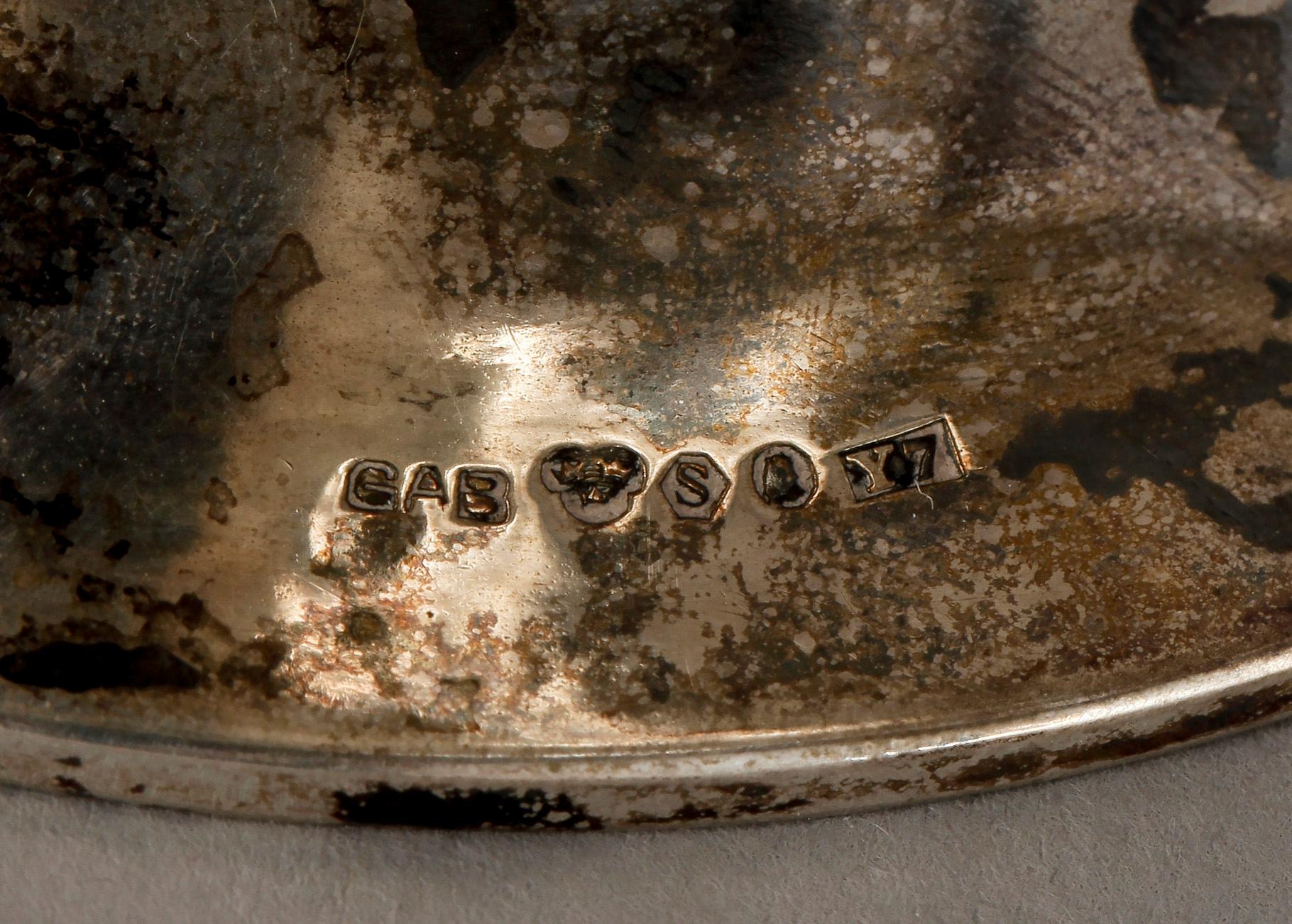 SKÅL PÅ FOT, silver, GAB, Stockholm 1925. Vikt ca 300 gram.