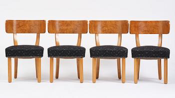 Axel Einar Hjorth, a five-piece "Birka" dining suite, Nordiska Kompaniet, Sweden, 1930s.
