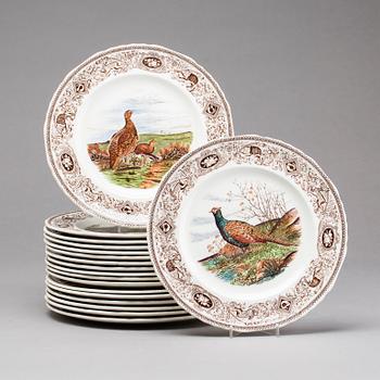 MATTALLRIKAR, ironstone-porslin, 18 st. Masons, England. 1900-talets andra hälft.