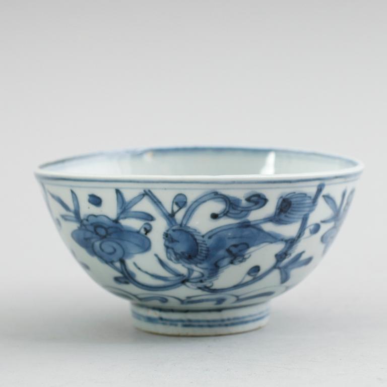 SKÅL, porslin, Kina, sannolikt 1700-tal.