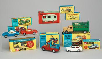 971. PARTI CORGI TOYS, 6 delar, England, 1960-tal.