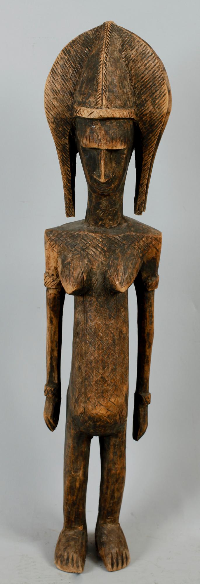 SKULPTUR, trä, sannolikt Mali, Afrika, 1800-/1900-tal.