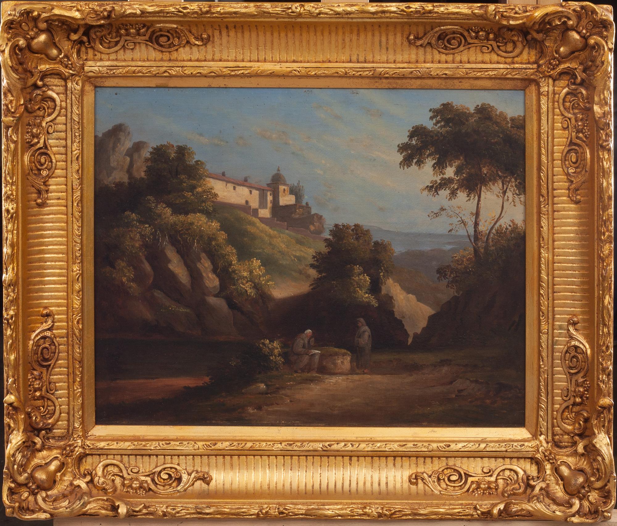 OKÄND KONSTNÄR, olja på duk, 1800-tal.