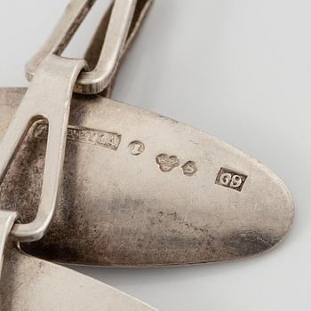 Atelier Borgila, a necklace, silver with enamel, Stockholm 1966.