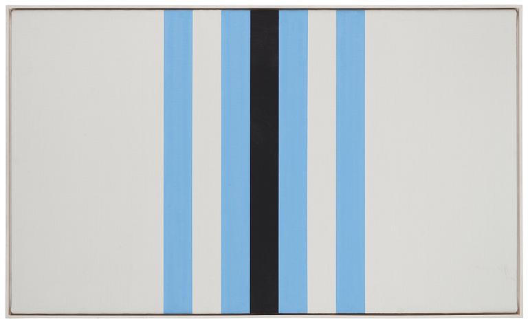 Andreas Brandt, "Schwarz und helles blau in der mitte".