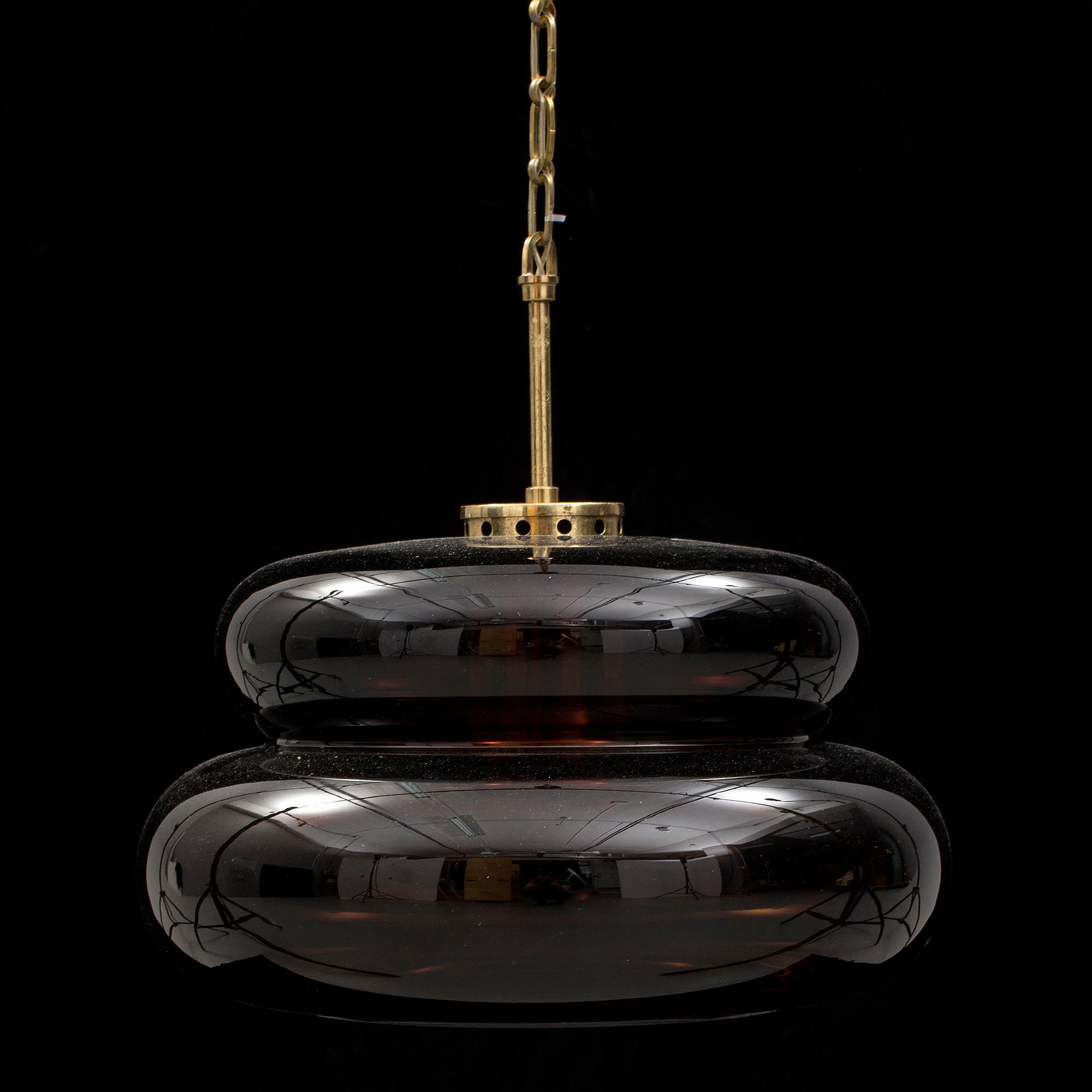 TAKLAMPA, "Bubblan", Carl Fagerlund, Orrefors, 1960-70-tal.