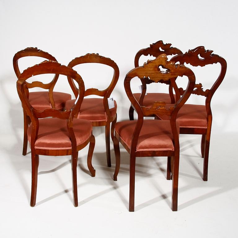 STOLAR, 3+3 , nyrokoko, 1800-talets andra hälft.