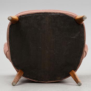 Otto Schulz, a pair of lounge chairs, Jio Möbler, Sweden, mid 20th century.