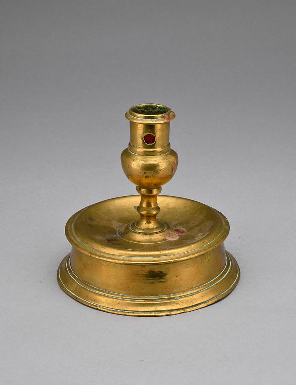 LJUSSTAKE, mässing, barock, 1600/1700-tal.