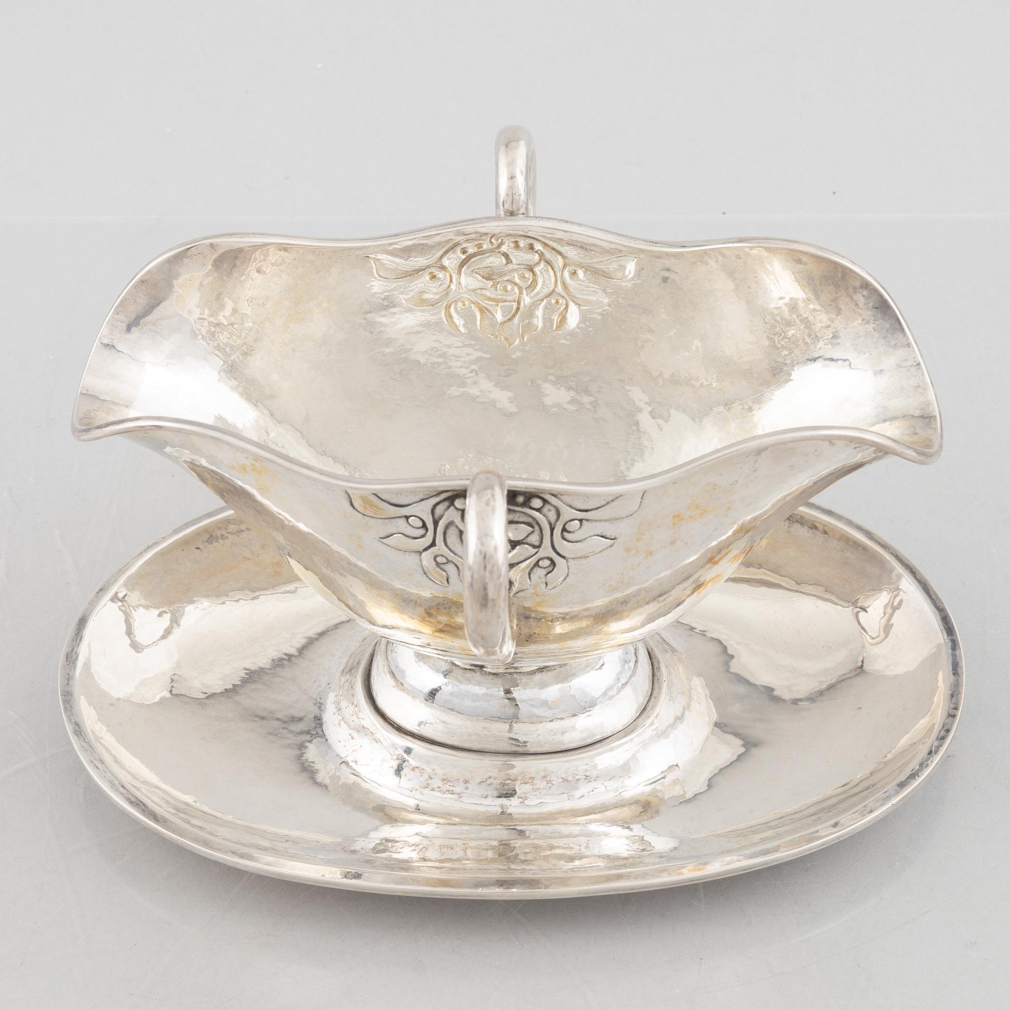 Sauceboat, silver, Fritz Heimbürger, 1926, Denmark.