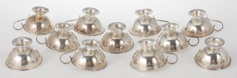 PUNSCHKOPPAR, 11 st, silver, Boliden. 1900-talets första hälft. Vikt ca 360 gram.