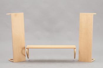 VÄGGHYLLOR, 3 st. "Artek". Alvar Alto. 1900-talets slut.