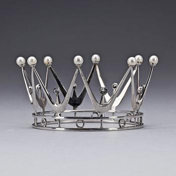 BRUDKRONA, silver, K & EC, Göteborg 1962. Totalvikt ca 70 gram.