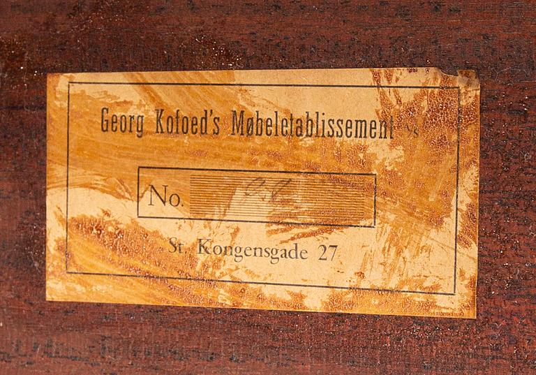 A mid 20th century tea trolly for Georg Kofoeds furniture, Denmark.