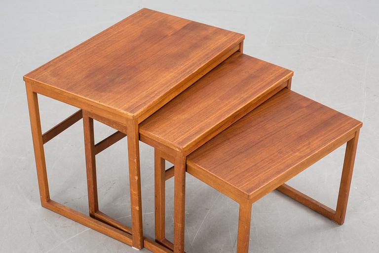 SATSBORD, 3 delar, Svante Skogh, AB Seffle Möbelfabrik, 1950/60-tal.