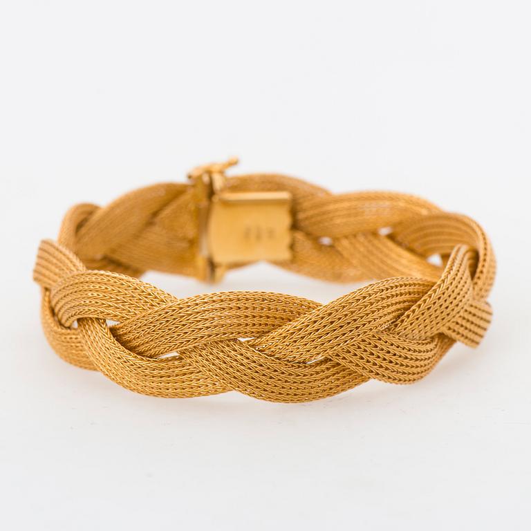 ARMBAND, 18K guld. Italien.