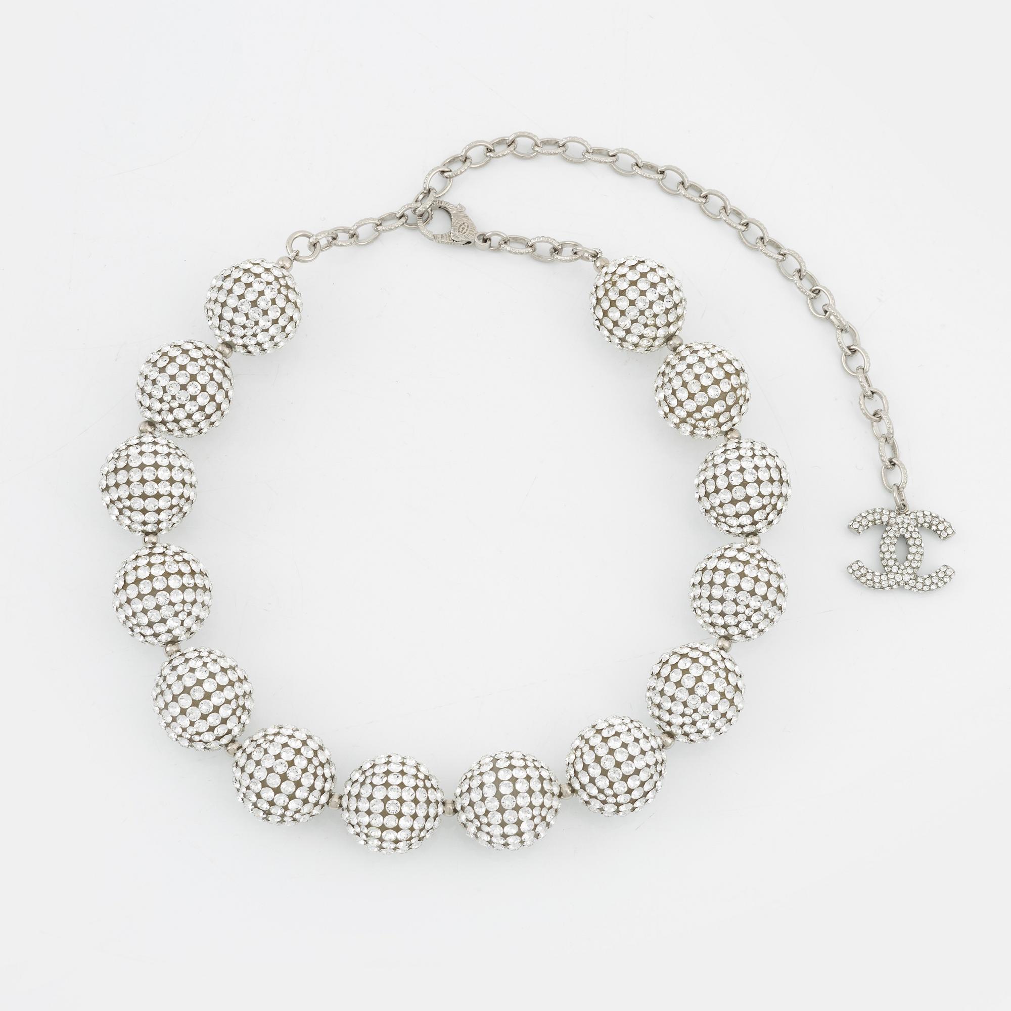 Chanel, "Crystal ball necklace", 2018.