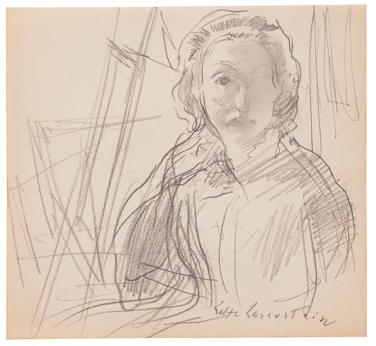 Lotte Laserstein, Självporträtt.
