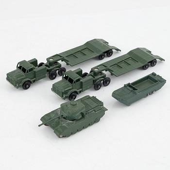 Twelv toy cars, mostly Lesney, England, second half of the 20th century.