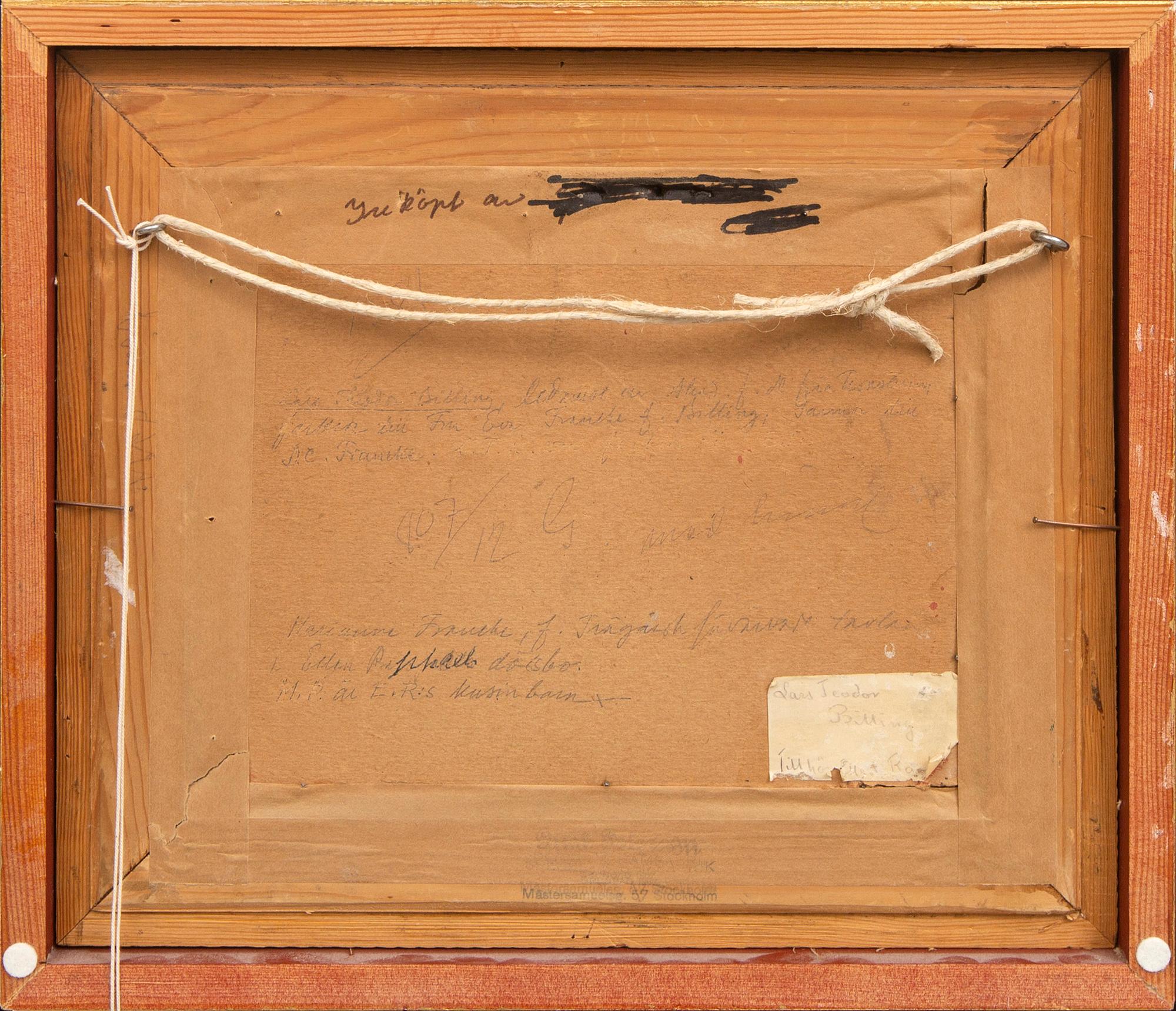 Theodor Billing, oil on canvas, signed.