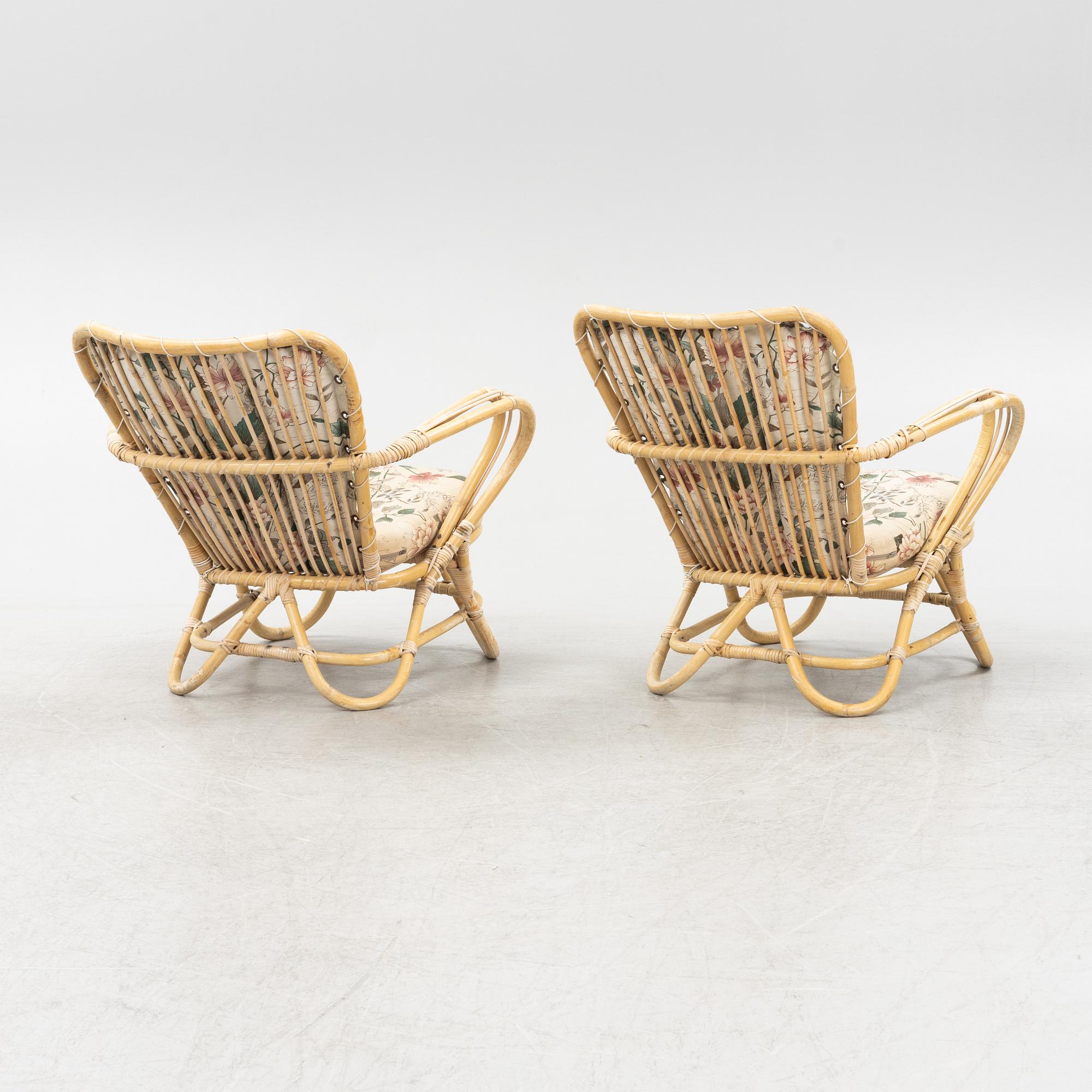 Soffa, bord, fåtöljer ett par, 1900-talets andra hälft.