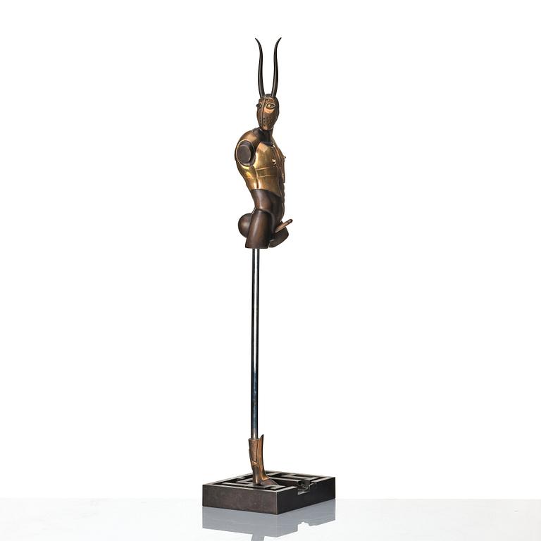 Paul Wunderlich, sculpture, copper, bronze and metal, Incised Wunderlich and numbered 448/2000.