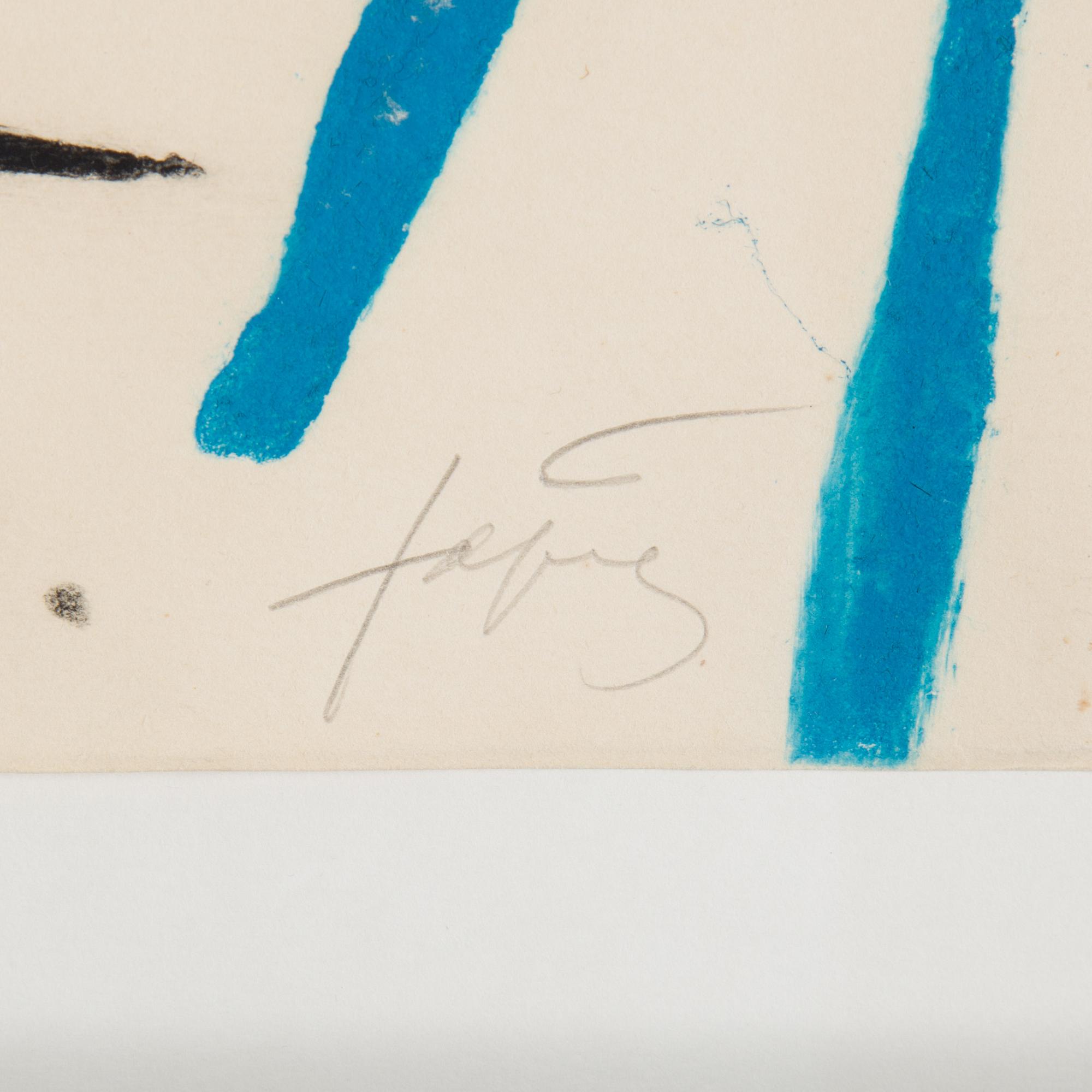 ANTONI TÀPIES, carborundum ecthing, signed and numbered HC.